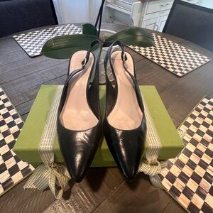 Elegant Black Slingback Heels